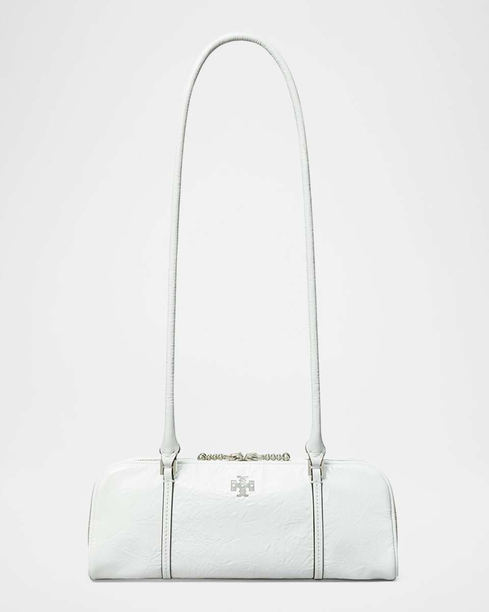 Micro Crinkled Leather Shoulder Bag